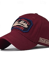 ieftine Şapcă de baseball pentru bărbaţi-Bărbați Șapcă de baseball Palarie de soare Căciulă de camioner Negru Galben Bumbac Brodat Modă Casual Stradă Zilnic Scrisă Ajustabile Cremă Cu Protecție Solară Respirabil