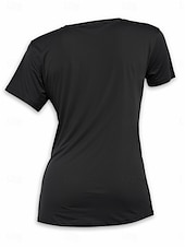 cheap Humor&amp;Quotes tee-Women&#039;s T Shirt Dog Letter Cute Casual Short Sleeve V Neck Regular Tops Daily Print Black Summer