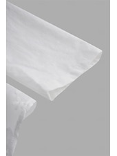 billige Blonder topper-Kvinne Hvit Elegant Blonde Topper Øyelet Bluse Brodert Hvit 3/4 Lengde Ermer Knappe-Ned Elegant Uformell Elegant Top Romantisk Petit Topper Sommerferie Antrekk Halvformelle Bluser