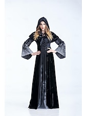 baratos Coleção Feminina-Bruxa Vampiros Dia das Bruxas Traje Cosplay Noite de Walpurgis Fantasias Crianças Adulto Mulheres Para Meninas Carnaval Baile de Máscaras Festa Mascarilha Fantasias fáceis de Halloween Vestir-se