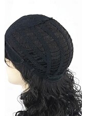 economico Parrucche storiche-Parrucche per uomini anni &#039;80 mullet parrucca nera riccia maschile costumi carnevale parrucca rocker punk lunga Parrucche di Halloween