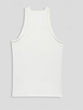billiga Gym-toppar-Herr Linne Undertröjor Muskelskjorta Wifebeater skjorta Ärmlös Fyrkant Sommar Alla årstider Slät Mode Streetwear Träning Ledigt Sport &amp; Utomhus Fritids- Rodnande Rosa Topp t-shirt för män
