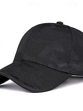 ieftine Şapcă de baseball pentru bărbaţi-Bărbați Șapcă de baseball Palarie de soare Căciulă de camioner Negru Alb Poliester Modă Casual Stradă Zilnic camuflaj Simplu Ajustabile Cremă Cu Protecție Solară Respirabil
