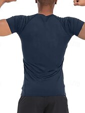 halpa Juoksupaidat ja tanktopit-Miesten Kompression Paita Urheilullinen paita Kuntosali paita Fitness paita Lyhythihainen Tee paita Kausaliteetti Urheilu- ja treenivaatteet Hengittävä Nopea kuivuminen Korkea Stretch Puristus Kunto