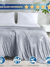 billiga Elitkollektion-kylande sommarfilt, bekväm kylfilt som andas, mjuk filt för hemmakontoret, bekväma sängkläder, sovrumstillbehör present till sommaren, presenter för män 82 % viskos från bambu