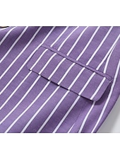 halpa Miesten Klassiset Bleiserit-Miesten Valmistujaiset Bleiseri Muodollinen iltajuhla Hääjuhla Syntymäpäiväjuhlat Muoti Vapaa-aika 봄 &amp; Syksy 95% polyesteriä 5% spandexia Raita Tasku Rento / arki Yksirivinen Bleiseri Punastuvan