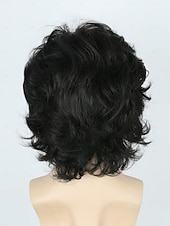 Χαμηλού Κόστους Ιστορικές περούκες-70s Ανδρική Μάσκα Μαύρη Μικρή Κυματιστή Πλούσια Μάσκα Κοσπλέι Καρναβάλι Κοστούμι Χαρακτήρα Μάσκες Χαλοουίν