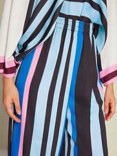 preiswerte weites Bein und hohe Taille-Damen Hose mit weitem Bein Maxi Täglich Casual Himmelblau Frühling Sommer XS S M