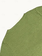 billige Kunst &amp; Design t-skjorte-Dame T skjorte Hjerte Mote Fritid Langermet Rund hals Vanlige topper Daglig Helg Trykt mønster Grønn Vår &amp; Vinter Vår, Høst, Vinter, Sommer