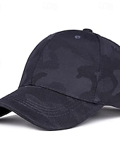 ieftine Şapcă de baseball pentru bărbaţi-Bărbați Șapcă de baseball Palarie de soare Căciulă de camioner Negru Alb Poliester Modă Casual Stradă Zilnic camuflaj Simplu Ajustabile Cremă Cu Protecție Solară Respirabil