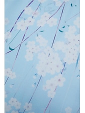 abordables Robes décontractées-Femmes Robe maxi Robe trapèze Élégant Quotidien Date Coupe régulière Fleuri Col en V Bleu Été
