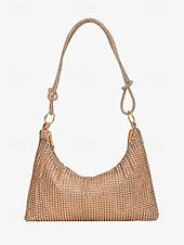 economico Borsette e borse tote-borsa a tracolla da donna con strass – elegante borsa da sera con tracolla lunga – design scintillante, perfetta per feste ed eventi formali