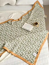 billiga Sängfiltar-Filtar &amp; Plädar, Blommig / Blomma 50 % regenererad cellulosafiber + 50 % bomull Supermjuk filtar