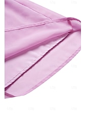 economico Abiti da festa-abito da donna manica a pipistrello chic rosa pastello scollo rotondo vestibilità comoda leggero casual moda estiva lunghezza sopra il ginocchio