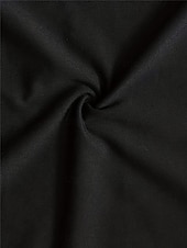 billige maxi svart kjole-Dame Svart kjole Maxikjole Netting Lapper Feriereise Grunnleggende Fritid Crew-hals Kortermet Svart Farge