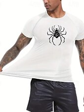 halpa Juoksupaidat ja tanktopit-Miesten Kompression Paita Urheilullinen paita Kuntosali paita Fitness paita Lyhythihainen Tee paita Kausaliteetti Urheilu- ja treenivaatteet Hengittävä Nopea kuivuminen Korkea Stretch Puristus Kunto