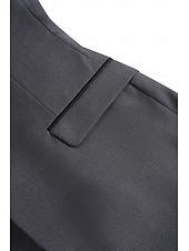 cheap Homecoming Suits-Men&#039;s Wedding Suits Homecoming Suits Burgundy Dark Green Fashion Daily Solid Colored Tailored Fit 2 Piece Single Breasted One-button