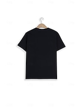 abordables Camiseta floral-Mujer Camiseta Negro Blanco Amarillo Graphic Margarita Estampado Manga Corta Diario Noche Básico Escote Redondo Regular 100% Algodón Flor S