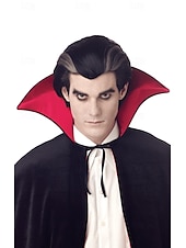 economico Parrucche di Halloween-Parrucca classica di Dracula, parrucche per feste cosplay di Halloween