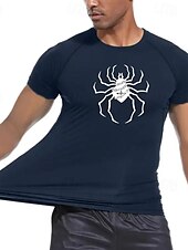 halpa Juoksupaidat ja tanktopit-Miesten Kompression Paita Urheilullinen paita Kuntosali paita Fitness paita Lyhythihainen Tee paita Kausaliteetti Urheilu- ja treenivaatteet Hengittävä Nopea kuivuminen Korkea Stretch Puristus Kunto