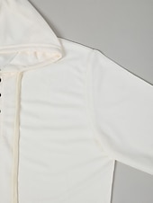 billiga Våffelstickad t-shirt-Herr Våffelskjorta T-shirt T-tröja Långärmad tröja Långärmad Huva Vår &amp; Höst Slät Mode Designer Grundläggande Semester Gata Utekväll Vit Khaki grön Ljusgrå Topp t-shirt för män