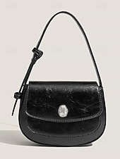 olcso Keresztpántos táskák-elegáns fehér bőr válltáska nőknek - stílusos kis crossbody táska alkalmi és formális ruhákhoz