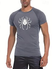 halpa Juoksupaidat ja tanktopit-Miesten Kompression Paita Urheilullinen paita Kuntosali paita Fitness paita Lyhythihainen Tee paita Kausaliteetti Urheilu- ja treenivaatteet Hengittävä Nopea kuivuminen Korkea Stretch Puristus Kunto