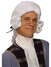 Forum Novelties Men's Colonial George Washington Historical Costume Wig Halloween Wigs3