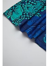 halpa Kukkamekko-Naisten mini mekko pieni mekko t-paita mekko tee mekko aurinkomekko kesä mekko aktiivinen muoti katumuoti ulkoilu loma syntymäpäivä säännöllinen istuvuus kukallinen lyhyt hiha v-pääntie tummansininen