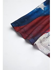 levne Grafický obchod Tank tops &amp; Camis-Top ke Dni nezávislosti pro ženy tílko Hawaiian potisk bez rukávů běžné topy výstřih do V námořnická modrá léto