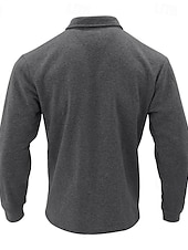 cheap Men&#039;s Jackets &amp; Coats-Men&#039;s Shirt Jacket Transition Jacket Daily Lightweight Pocket Spring Plain Streetwear Lapel Regular Black Light Grey Dark Gray Jacket