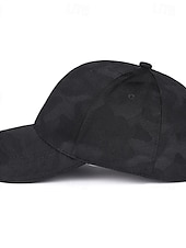 ieftine Şapcă de baseball pentru bărbaţi-Bărbați Șapcă de baseball Palarie de soare Căciulă de camioner Negru Alb Poliester Modă Casual Stradă Zilnic camuflaj Simplu Ajustabile Cremă Cu Protecție Solară Respirabil