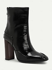 levne Kotníkové boty-elegantní hnědé kožené kotníkové boty na vysokém podpatku pro ženy, ideální pro kancelářské nošení a běžné výlety