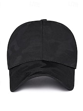 ieftine Şapcă de baseball pentru bărbaţi-Bărbați Șapcă de baseball Palarie de soare Căciulă de camioner Negru Alb Poliester Modă Casual Stradă Zilnic camuflaj Simplu Ajustabile Cremă Cu Protecție Solară Respirabil