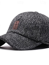 preiswerte Baseballkappe für Herren-Herren Cap Basecap Sonnenhut Kappe Schwarz Kaffee Polyester Modisch Brautkleider schlicht Strasse Täglich Glatt Einstellbar Sonnenschutz Atmungsaktiv
