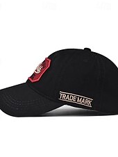 ieftine Şapcă de baseball pentru bărbaţi-Bărbați Șapcă de baseball Palarie de soare Căciulă de camioner Negru Galben Bumbac Brodat Modă Casual Stradă Zilnic Scrisă Ajustabile Cremă Cu Protecție Solară Respirabil