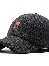 preiswerte Baseballkappe für Herren-Herren Cap Basecap Sonnenhut Kappe Schwarz Kaffee Polyester Modisch Brautkleider schlicht Strasse Täglich Glatt Einstellbar Sonnenschutz Atmungsaktiv