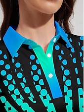 billiga Kvinnors golfkläder-Dam Vandringspolotröja Blå Ärmlös Överdelar Golfkläder för damer Kläder Outfits Bär kläder