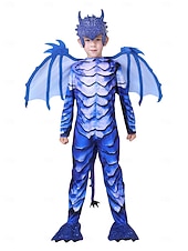 ieftine Costume pentru băieți-Costum Cosplay Aripi Mască balaur Petrecere / Seară Costum Cosplay Pentru copii Băieți Crăciun Zuia Copiilor Mascaradă Petrecere Halloween Mascaradă Îmbrăcați-vă