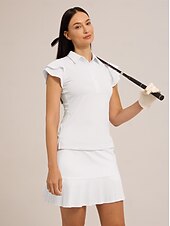 Dámské Turistická polokošile Bílá Bledě růžová Námořnická modř Bez rukávů Vrchní část oděvu Dámské golfové oblečení oblečení oblečení oblečení oblečení levne Dámské golfové oblečení-Dámské Turistická polokošile Bílá Bledě růžová Námořnická modř Bez rukávů Vrchní část oděvu Dámské golfové oblečení oblečení oblečení oblečení oblečení