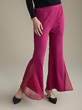  elegantní kalhoty do zvonu po celé délce