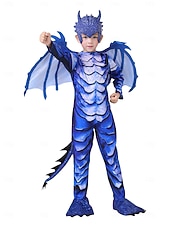 ieftine Costume pentru băieți-Costum Cosplay Aripi Mască balaur Petrecere / Seară Costum Cosplay Pentru copii Băieți Crăciun Zuia Copiilor Mascaradă Petrecere Halloween Mascaradă Îmbrăcați-vă