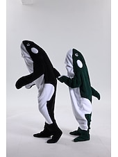 お買い得  動物のコスチューム-きぐるみパジャマ ファンシーコスチューム グループコスチューム アニマル 鮫 カトゥーン あたたか チャーム 面白いコスチューム 子供用 成人 男女兼用(儿童不要选这个) 男女兼用 少年少女 ハロウィーン カーニバル パーティー 性能 部屋着 ドレスアップ