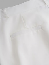 cheap Slim-Men's Trousers Dress Pants Slacks Pleated Pants Suit Pants Buttons Front Pocket Straight Leg Plain Comfort Breathable Business Daily Holiday Fashion Chic &amp; Modern Black Khaki