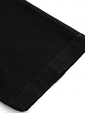 preiswerte Chinos-Herren Hose Chinos Chinohose Knöpfe Fronttasche Einfach Komfort Geschäft Täglich Ferien Mode Schick &amp; Modern Schwarz Weiß Mikroelastisch