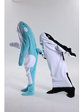 お買い得  動物のコスチューム-きぐるみパジャマ ファンシーコスチューム グループコスチューム アニマル 鮫 カトゥーン あたたか チャーム 面白いコスチューム 子供用 成人 男女兼用(儿童不要选这个) 男女兼用 少年少女 ハロウィーン カーニバル パーティー 性能 部屋着 ドレスアップ