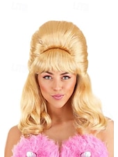 Women's Blonde Ladybot Wig Halloween Cosplay Party Wigs4