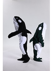 お買い得  動物のコスチューム-きぐるみパジャマ ファンシーコスチューム グループコスチューム アニマル 鮫 カトゥーン あたたか チャーム 面白いコスチューム 子供用 成人 男女兼用(儿童不要选这个) 男女兼用 少年少女 ハロウィーン カーニバル パーティー 性能 部屋着 ドレスアップ