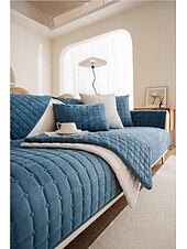 cheap Sofa Cover-Biscuit Plush Soft Non-Slip Couch Cover - Ultra-Comfortable and Cozy Fabric - Non-Slip Backing for Secure Fit - Protects Your Sofa from Spills, Stains, and Wear - Perfect for Enhancing Home Comfort