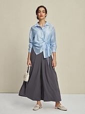 preiswerte Clogs &amp; Pantoletten für Damen-weiße Damen-Pantoletten aus Leder mit Strass-Schnalle – elegante Slipper zum Hineinschlüpfen für lässige und formelle Outfits